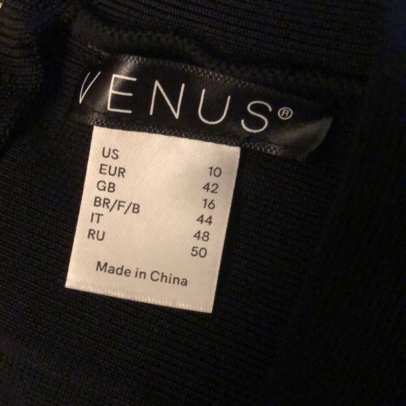 VENUS Black Bandage Fringe dress size 10 - Picture 9 of 14